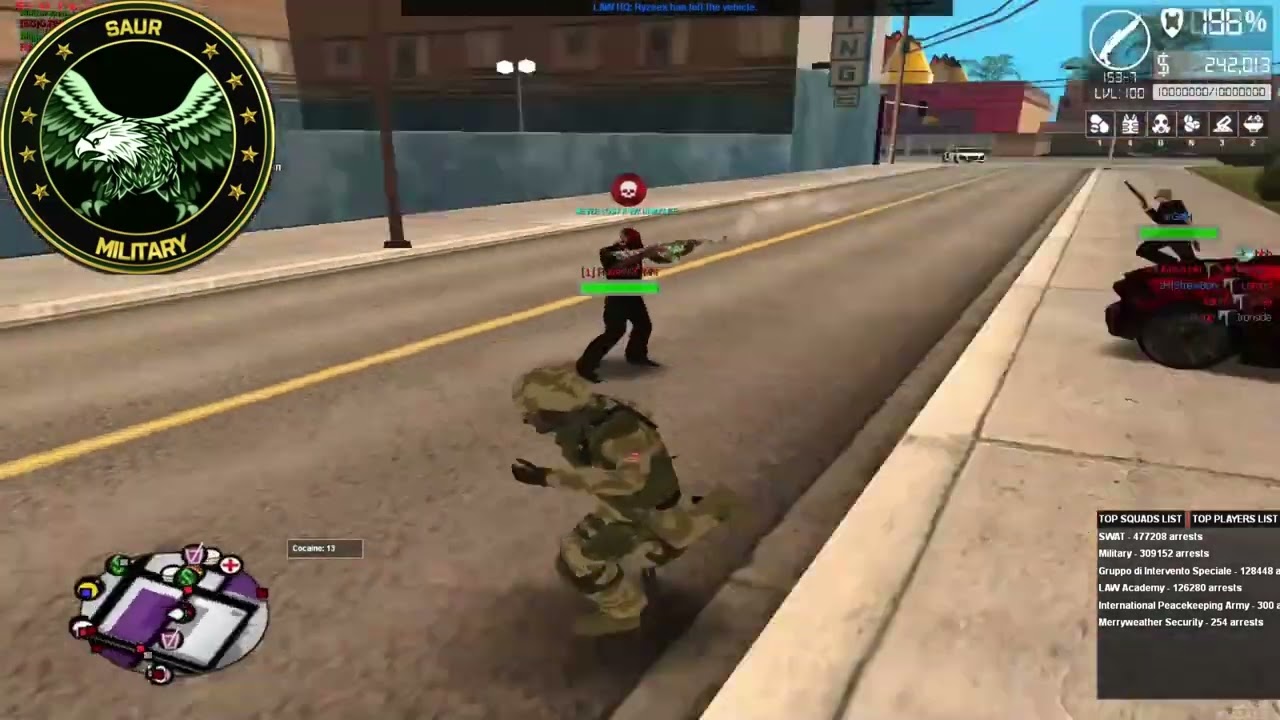 MTA San SAUR Utopia RPG - Military Cesar - Arresting #1