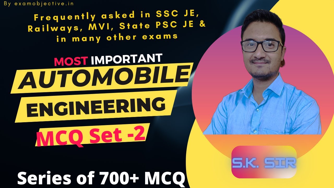 Automobile Engineering MCQ |SET-2| Searies of 700+ Automobile Engineering multiple choice questions