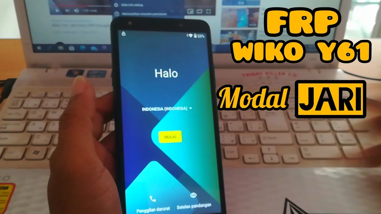 Bypass FRP/Akun Google WIKO Y61, hanya modal jari alias FREE