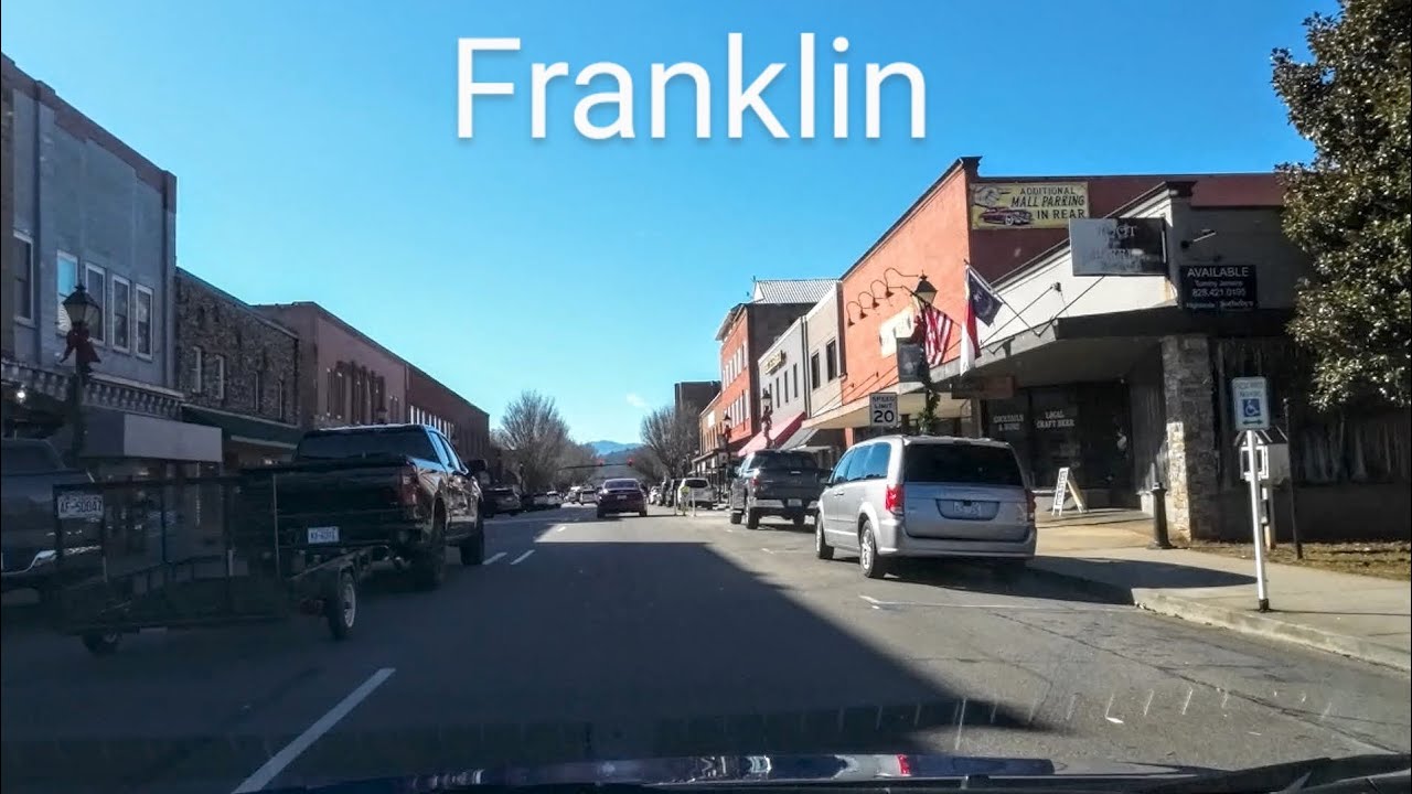 Franklin, NC, USA | Driving Tour Downtown | HD