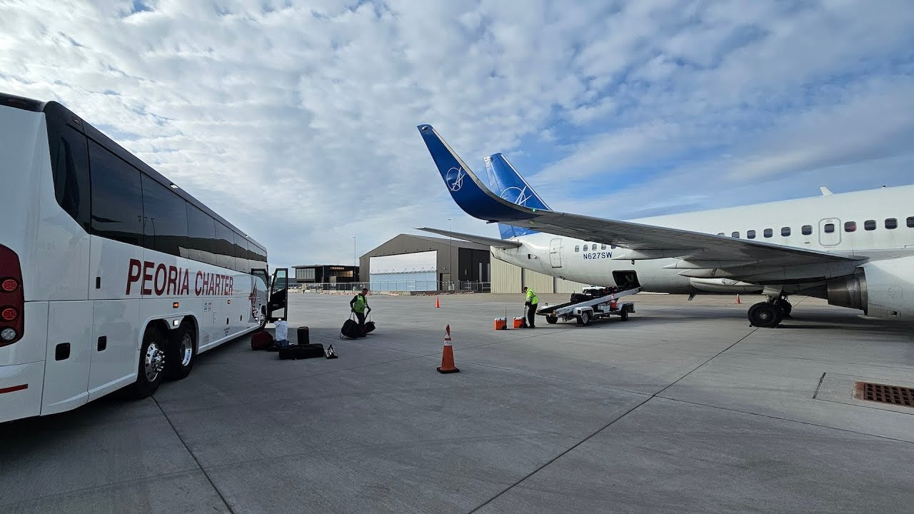 Driving a Bus onto an Airfield and Shuttling Around Iowa City