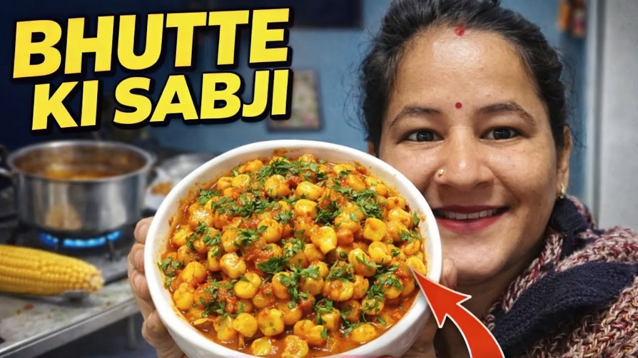 Viral vlog Making bhutte ki sabji 