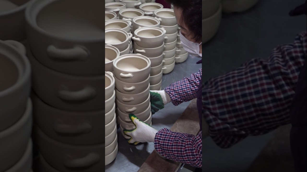 Amazing! earthenware pot mass production process. Korean Ceramic Factoryory
