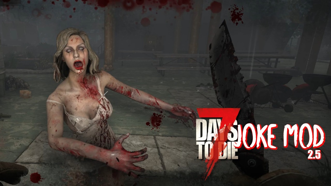 A day at the park!  | 7 Days to Die 2.5 Joke Mod | Day 8