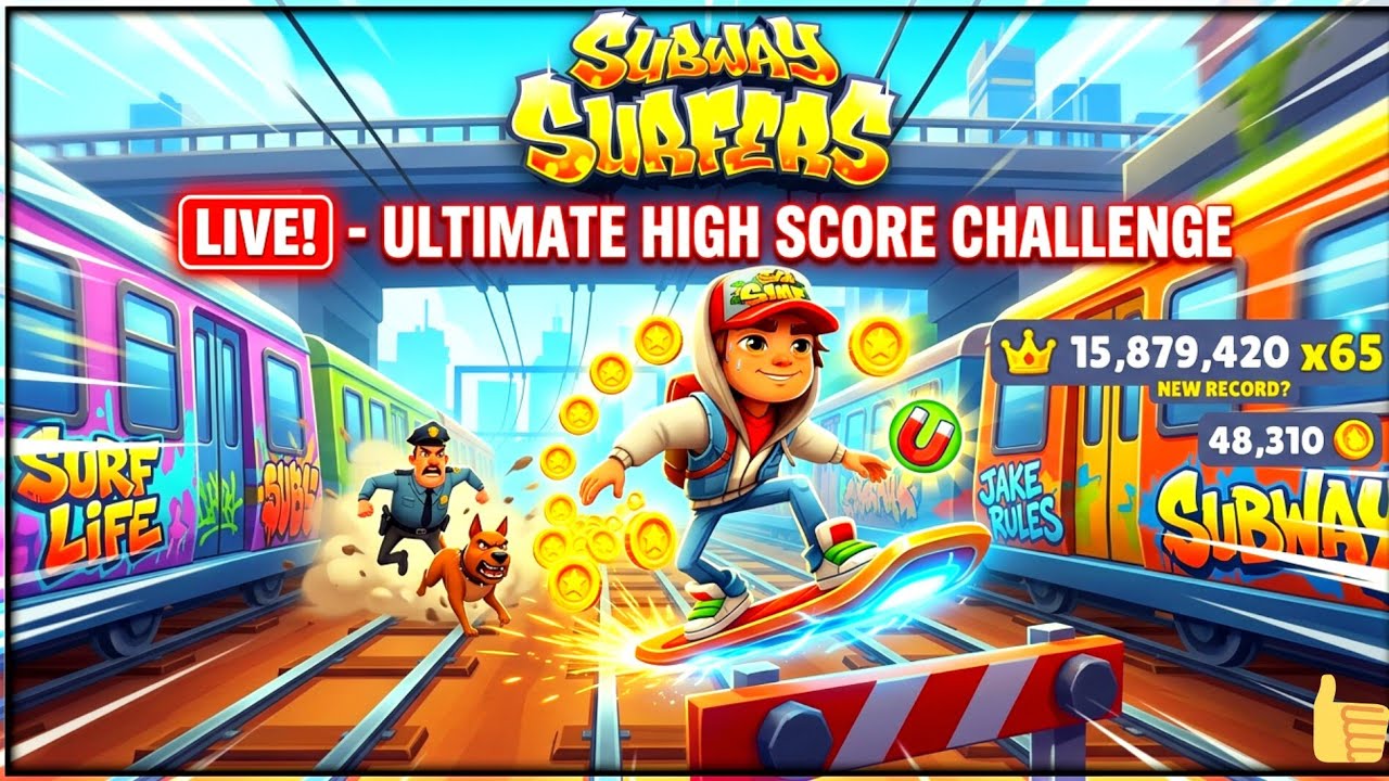 🚀 Crazy Run LIVE in Subway Surfers 🔴