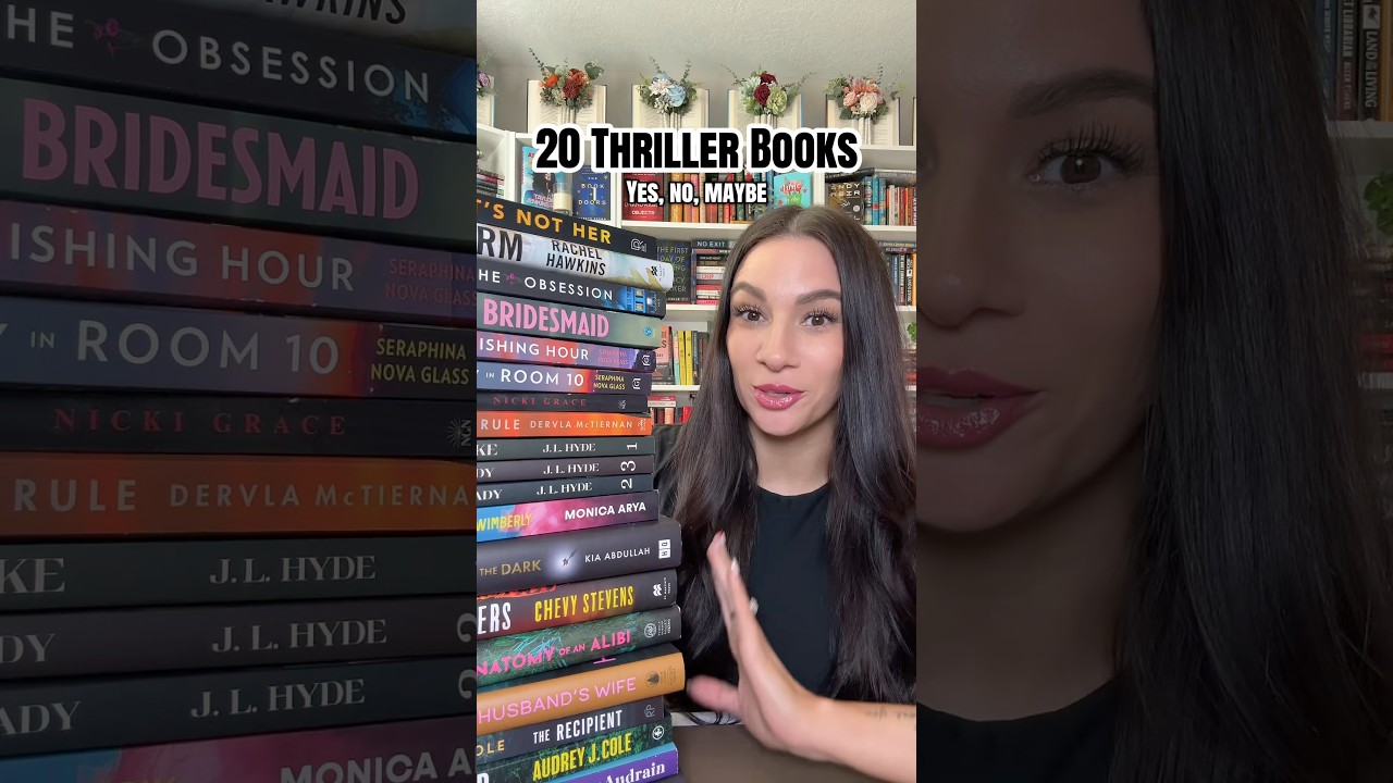 The last 20 thriller books I read! #booktube #bookish #thrillerbooks