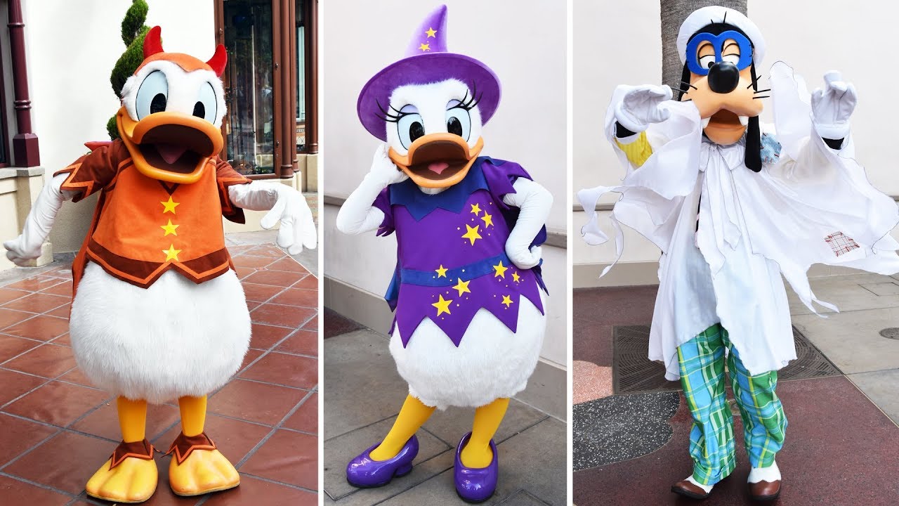 Disney California Adventure Buena Vista Street Halloween Time Character Montage - Disneyland