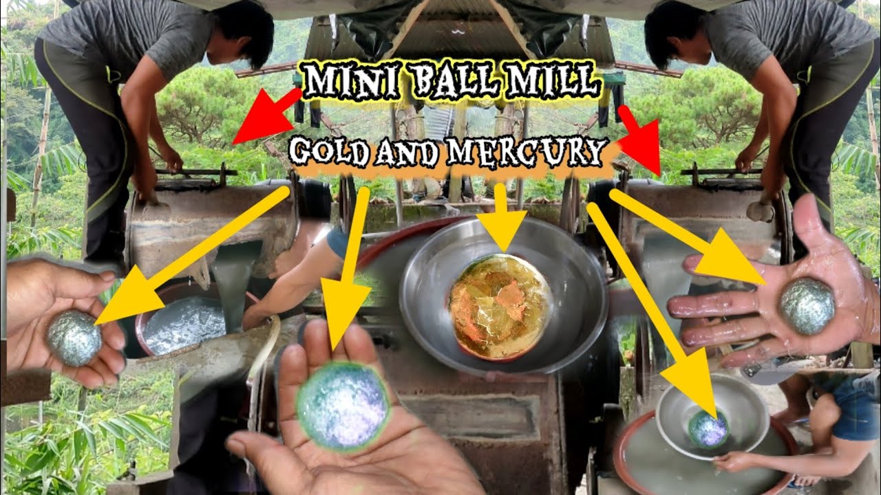 PAGRECOVER NG GINTO GAMIT ANG MALIIT NA BALL MILL O RAD MILL/FINE GOLD RECOVERY USING MINI BALL MILL