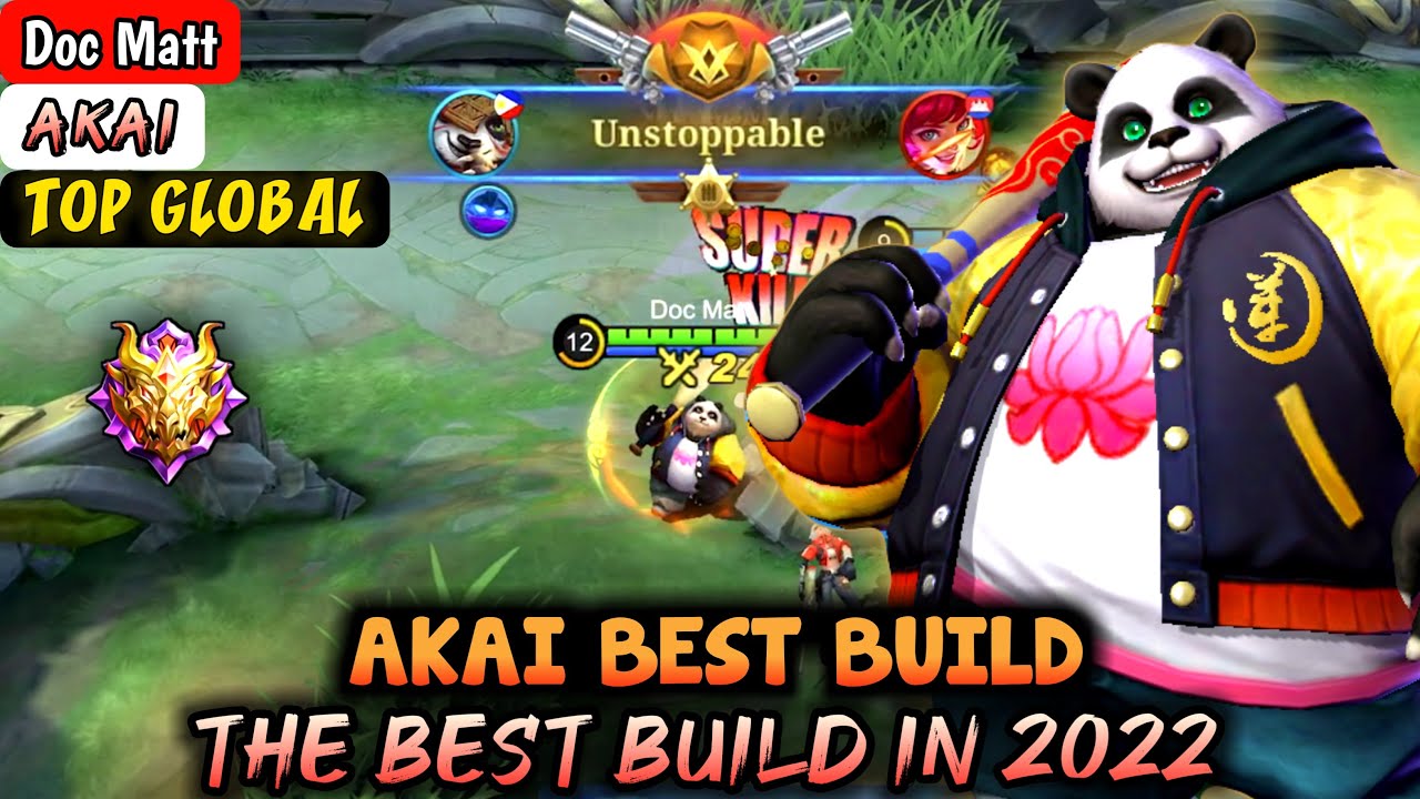 AKAI BEST BUILD IN 2022 | TOP GLOBAL AKAI Doc Matt - MOBILE LEGENDS