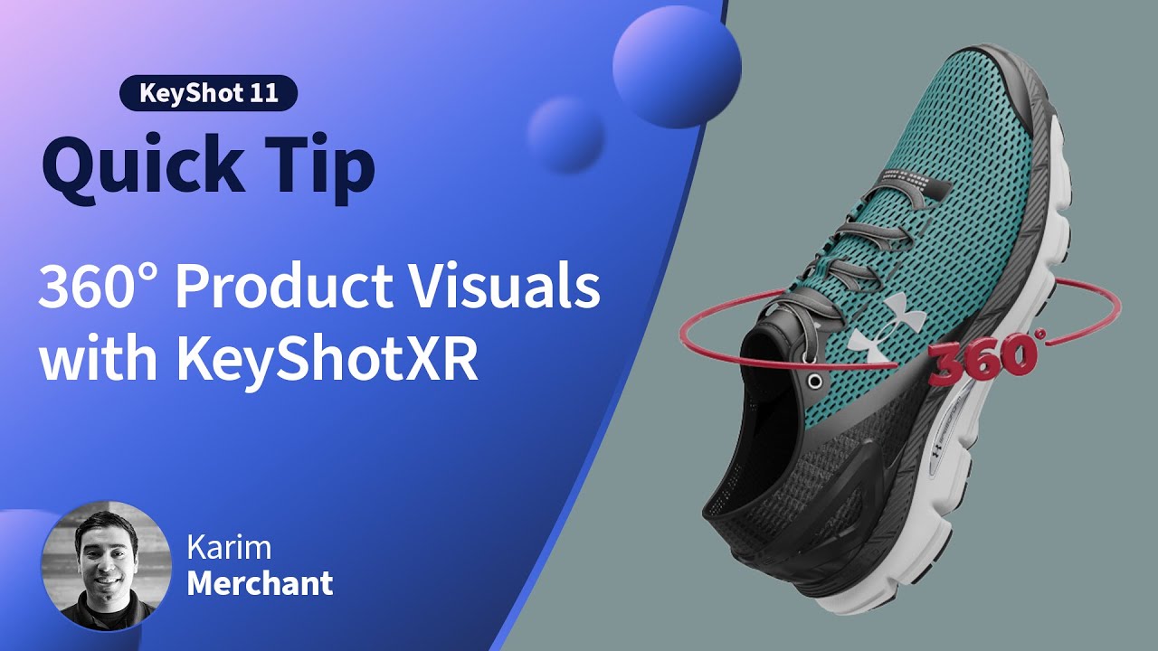KeyShot Quick Tip - 360° Product Visuals with KeyShotXR