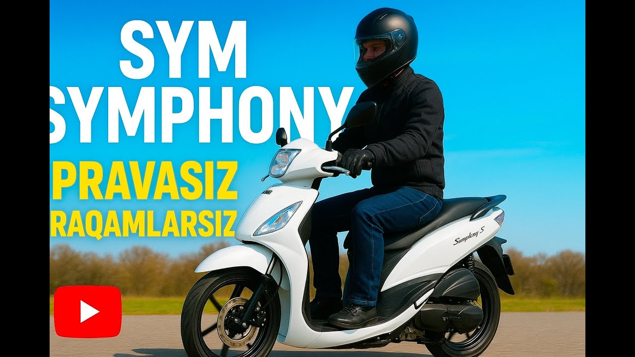 SYM Symphony S 50 — Pravasiz va Nomersiz Skuter! To‘liq Obzor + Test-Drayv