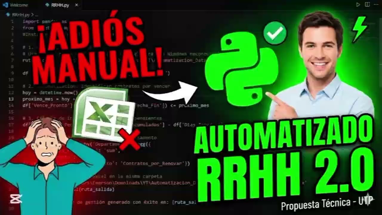 Automatización De Procesos con Python 🐍 (Área Recursos Humanos) 