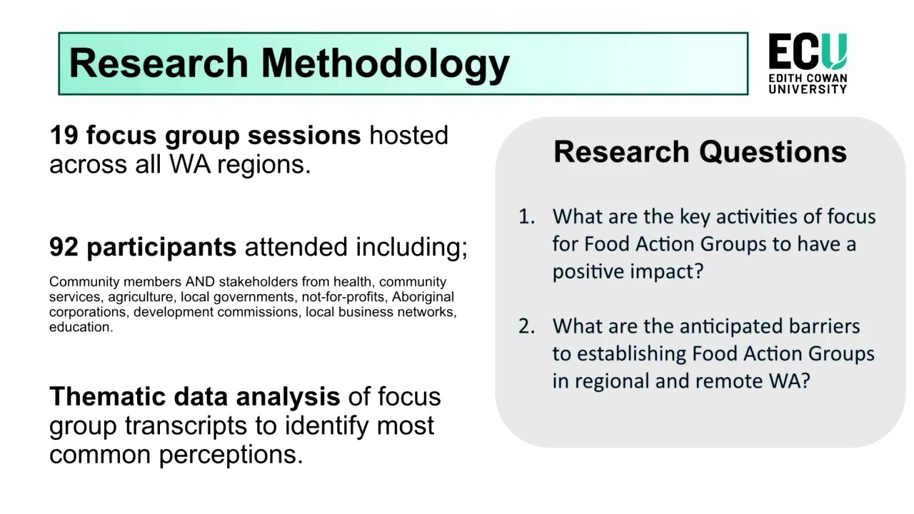 Food Action Groups   The proposed impact and anticipated barriers of establishing Food Action Groups