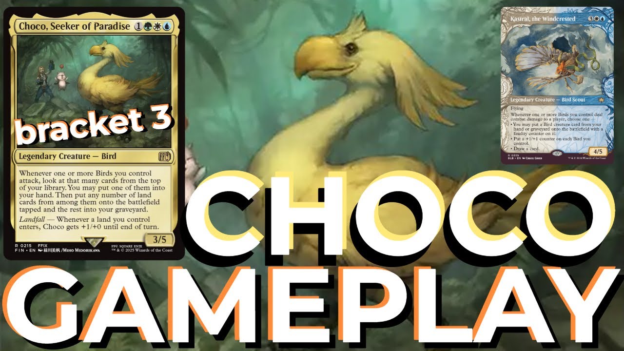 Choco, Seeker of Paradise EDH Gameplay vs Gev, Mishra, Liberty Prime MTG Final Fantasy Chocobo Magic