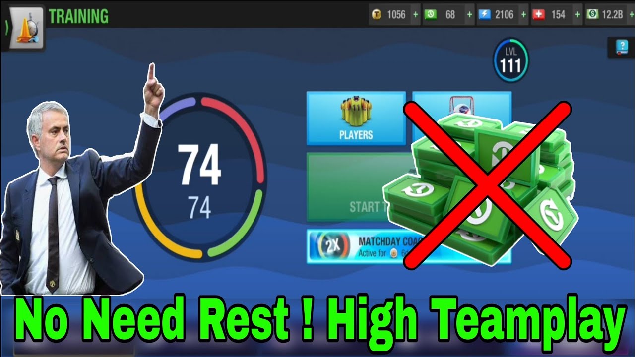 Top Eleven 2024 Ultimate training without using rest packs and not getting players tired