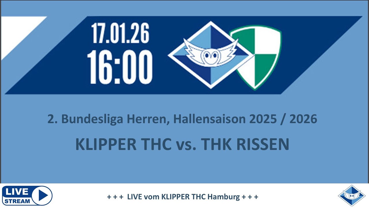 Klipper THC vs. THK Rissen - 2. Hockey Bundesliga Herren, Saison Halle 2025 / 2026