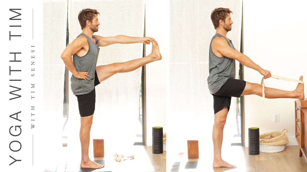 How To: Extended Hand to Big Toe Pose Utthita Hasta Padangusthasana | Yoga With Tim