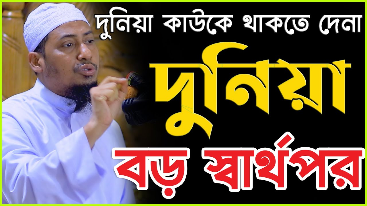 দুনিয়া কাউকে থাকতে দেনা দুনিয়া বড় স্বার্থপর | Anisur Rahman Ashrafi | আনিসুর রহমান আশরাফী