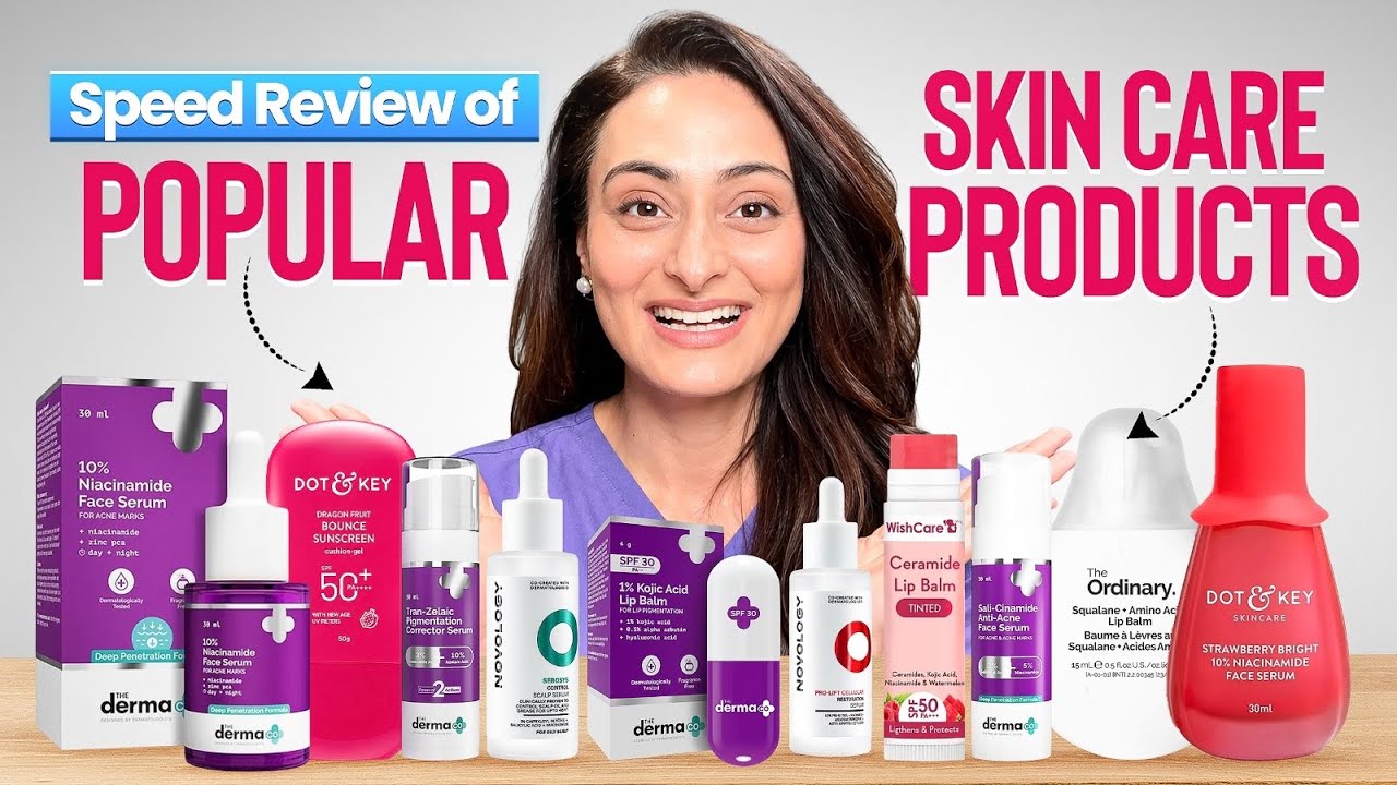 Быстрый обзор популярных средств по уходу за кожей | The Ordinary, Derma Co, WishCare, Novology, ...