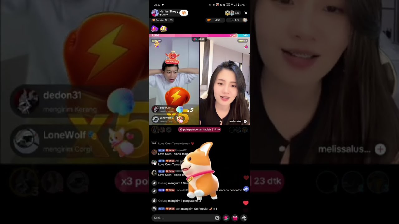 HERISS SKUYY LIVE AT NIGHT #herissskuyy #live #reaction #funny #viral #viralshorts #video #videos 