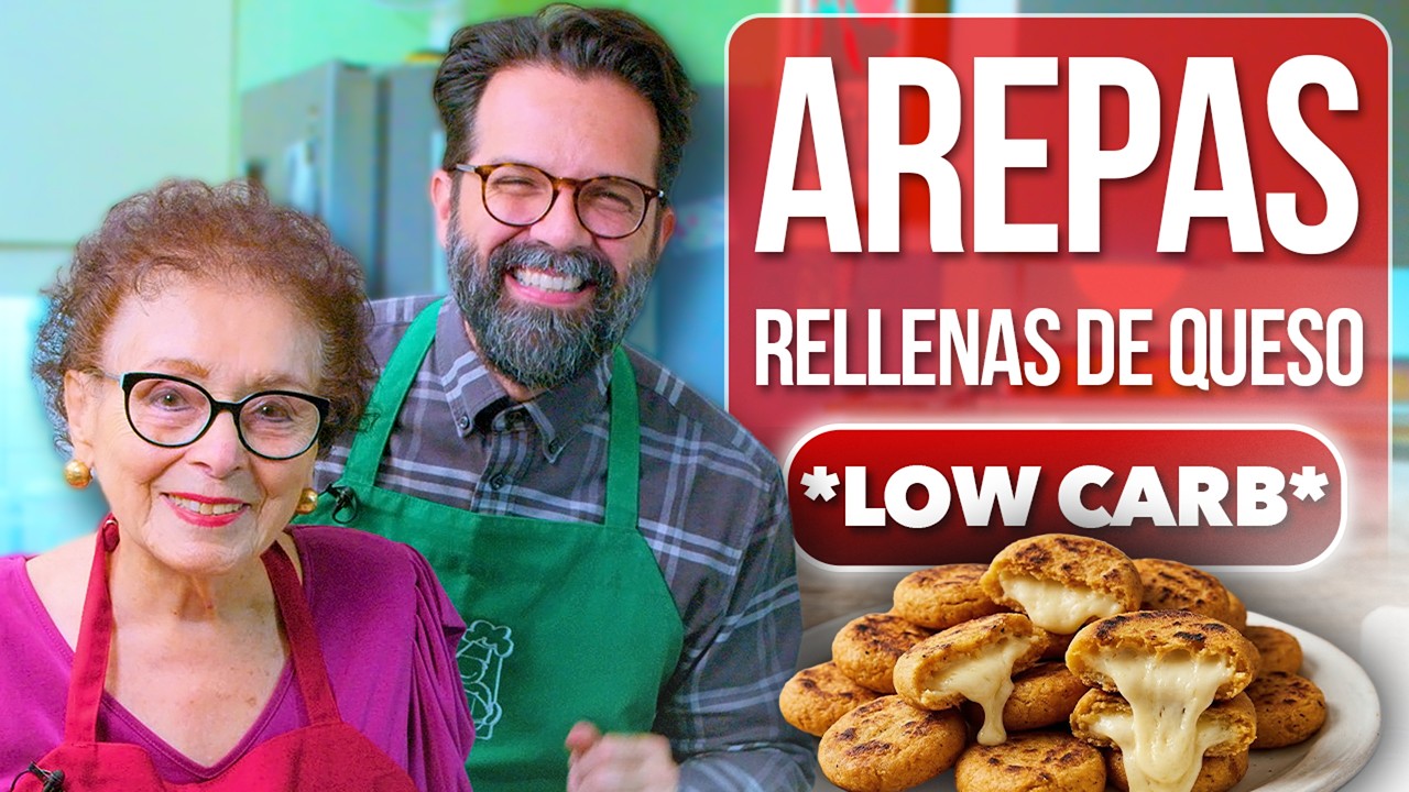 Receta Arepas Rellenas de Queso *Low Carb* con Do&ntilde;a Irma