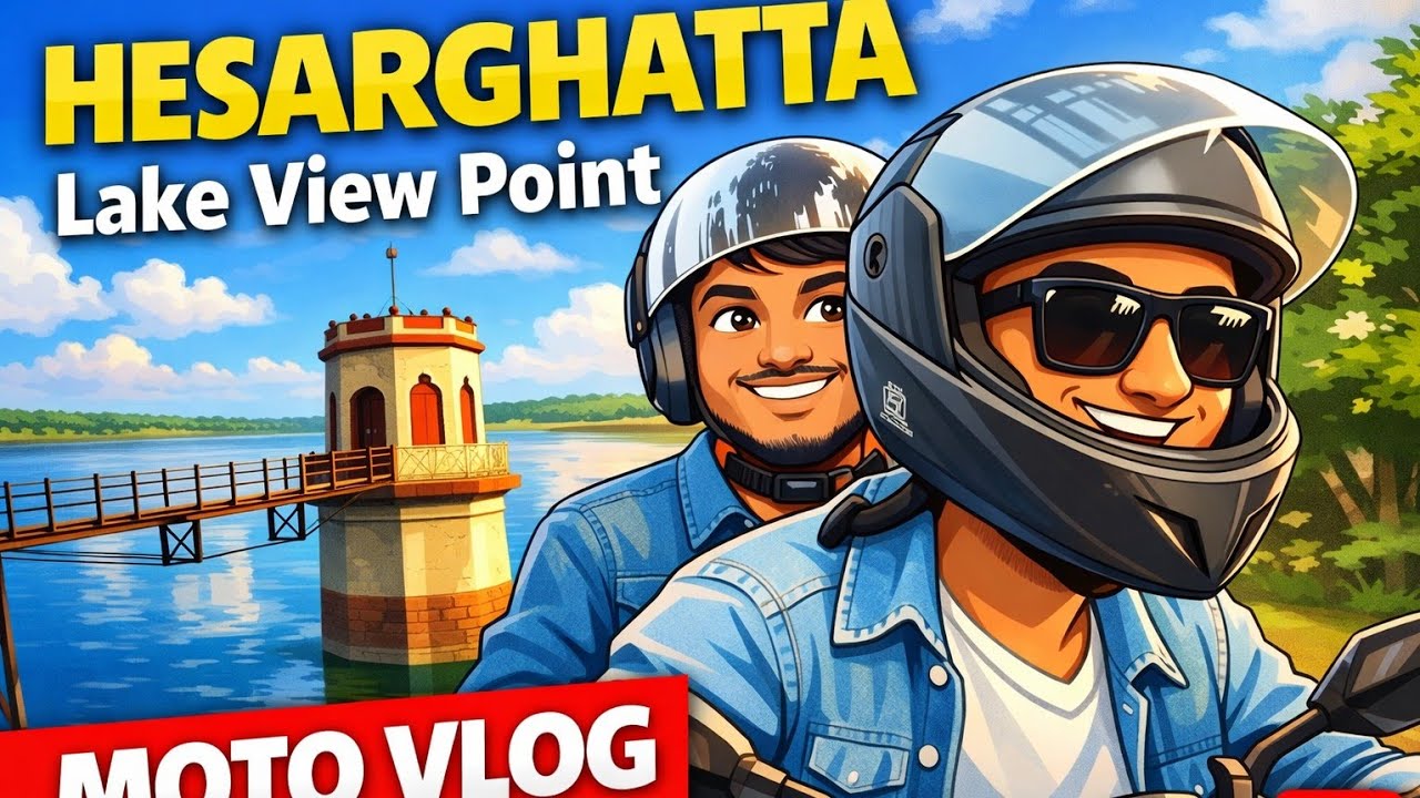 Hesaraghatta Lake View Point Preview | Bangalore Hidden Nature Spot | Moto Vlog |