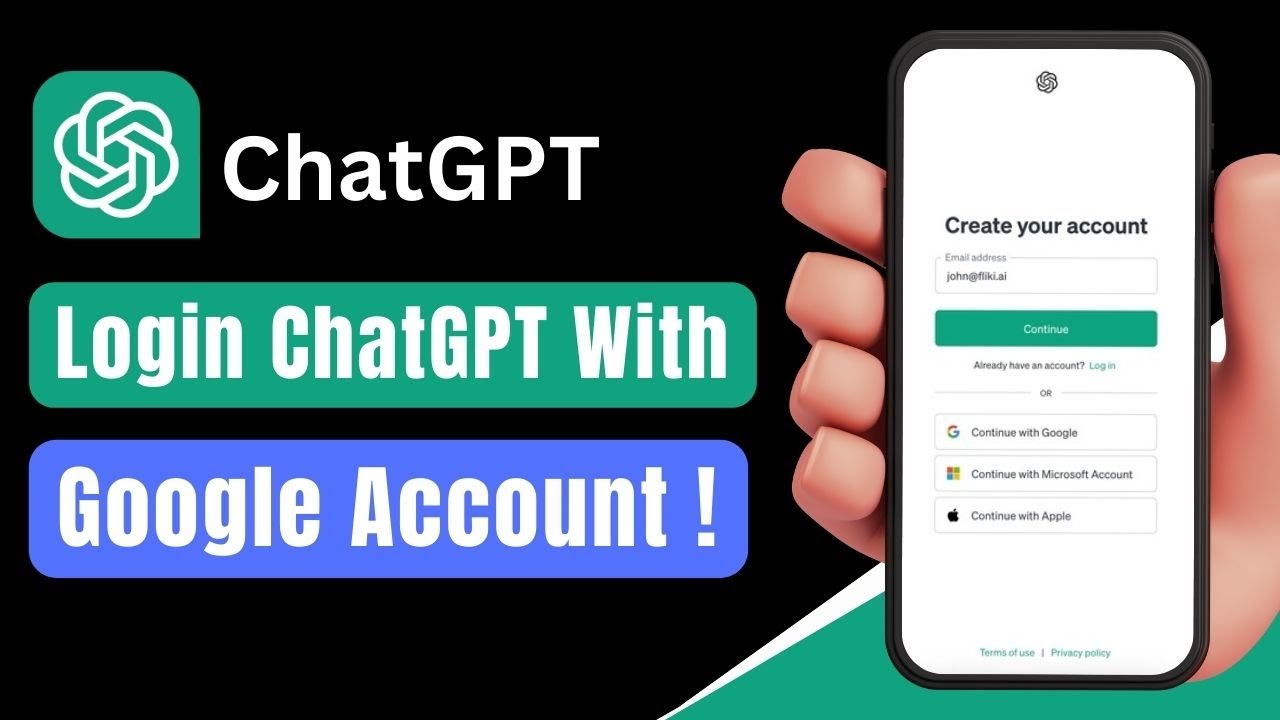 How to Login ChatGPT with Google Account !