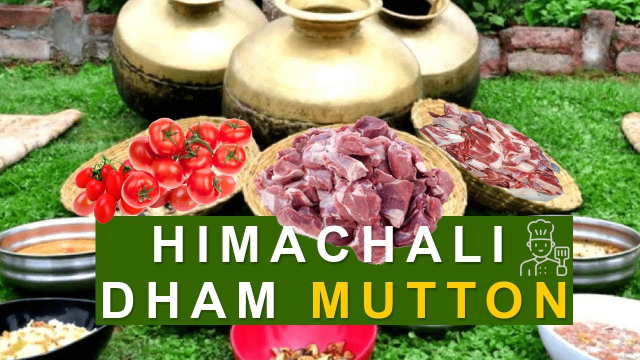 Himachali Mutton | Himachali dham Mutton Recipe | Famous Mutton Recipe Cooking in Village Dham