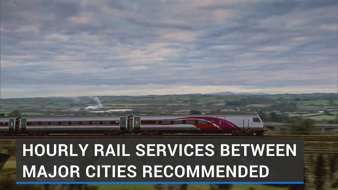 Hourly rail service between major cities recommended