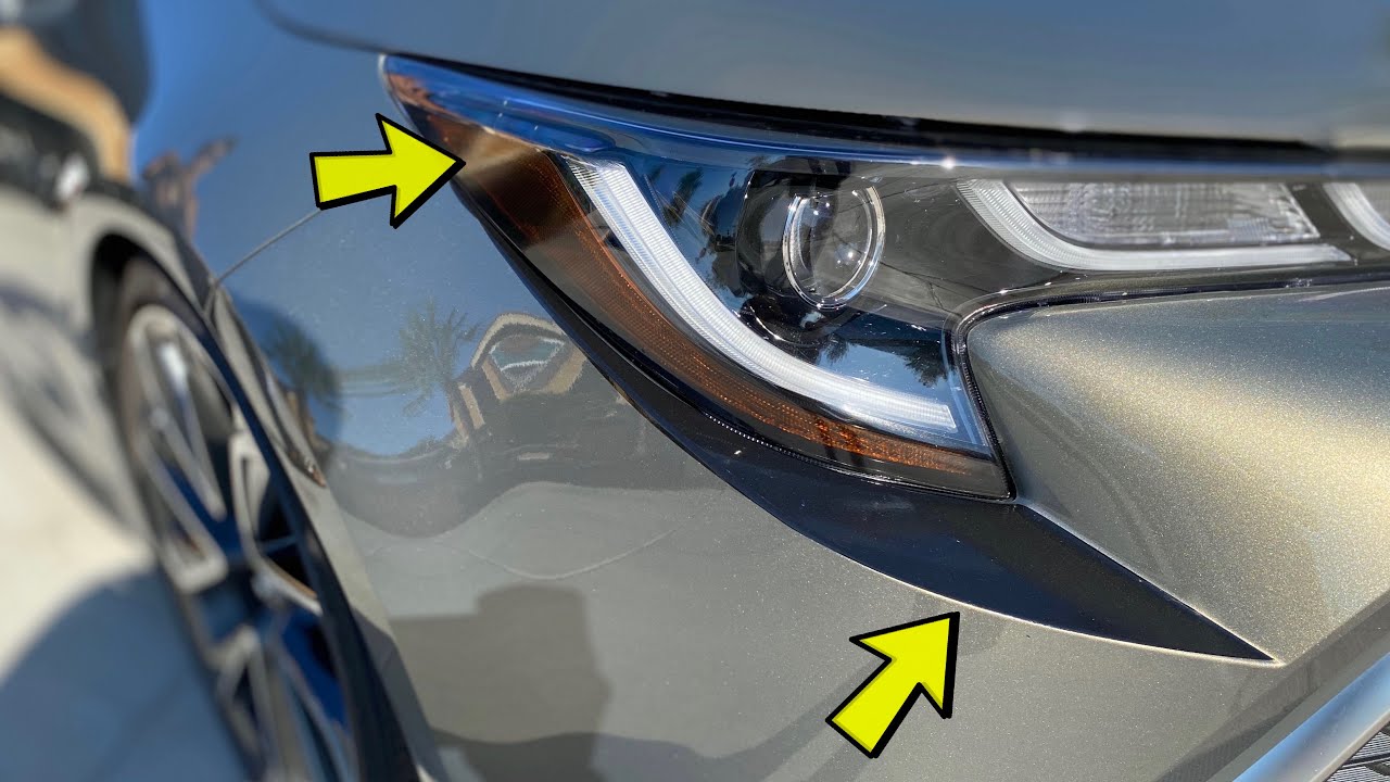 HOW TO INSTALL AMBER DELETE AND BUMPER ACCENT VINYLS I TOYOTA COROLLA HATCHBACK 2019 2020 2021 2022