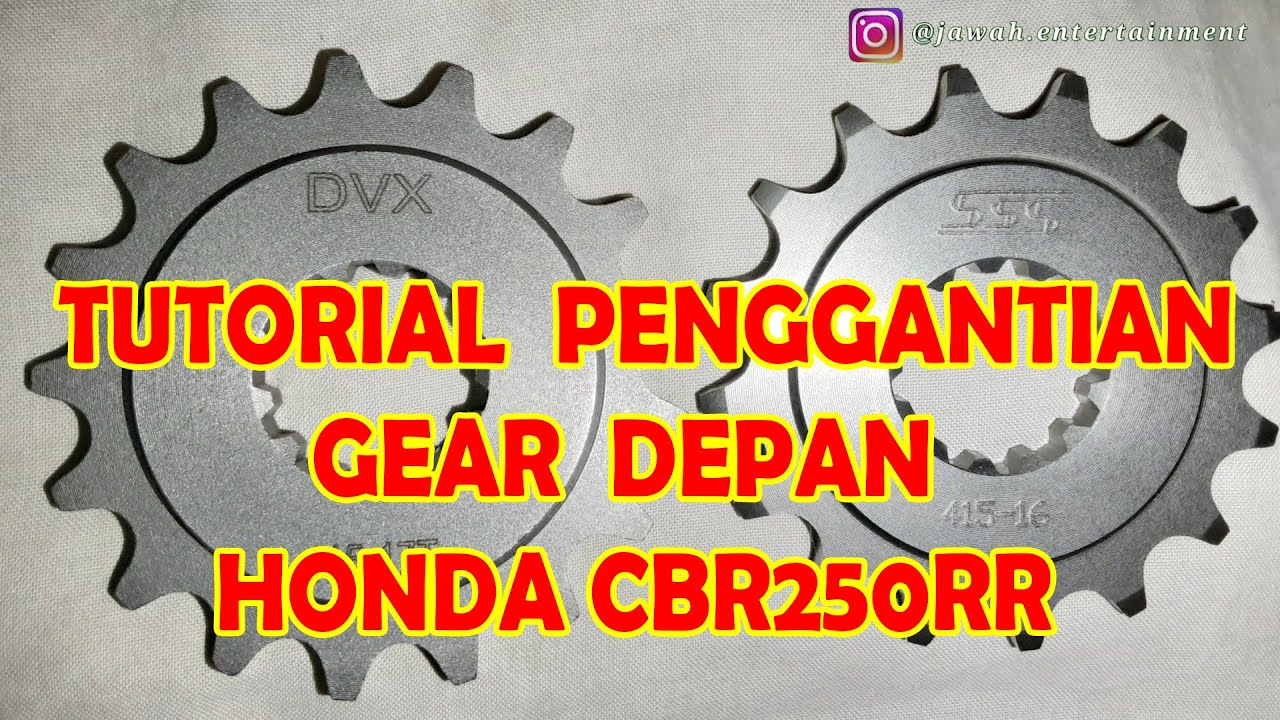 DIY | gear depan 415 cbr250rr / tutorial ganti gear / cbr 250 rr / tarikan cbr250rr -@Jawah