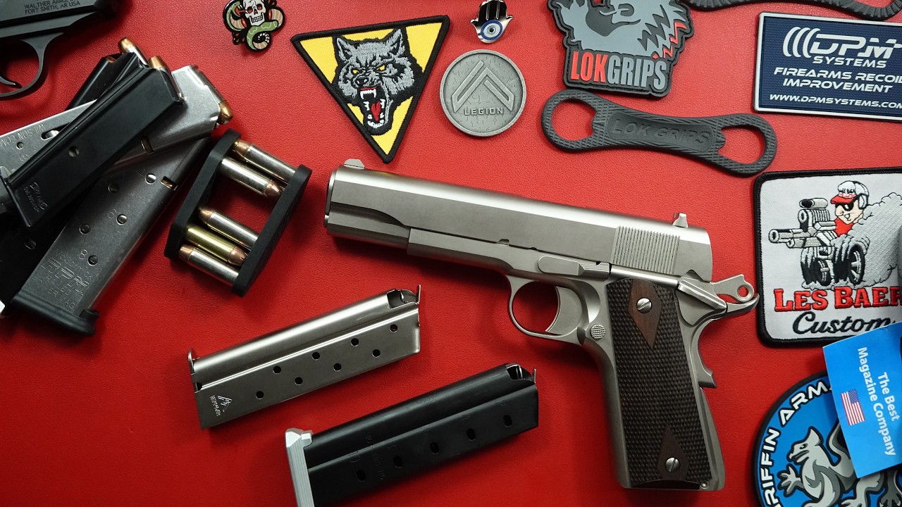 Tisas Stakeout 9mm & .38 Super Nickel 1911