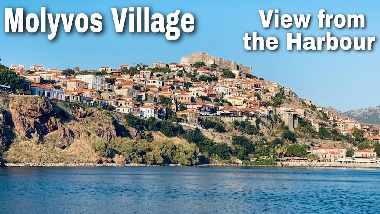 Walking to the small harbour of Molyvos, Lesvos