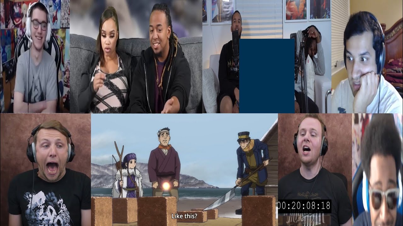 GOLDEN KAMUY EPISODE 8 REACTION MASHUP!!