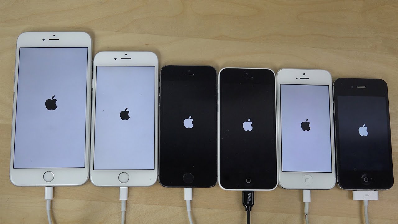 iOS 8.2 Beta 5: iPhone 6 Plus vs. 6 vs. 5S vs. 5C vs. 5 vs. 4S - Which Is Faster? (4K)