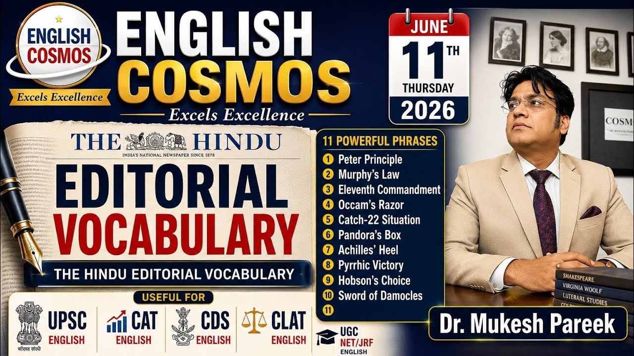 Boost Your English with The Hindu Editorial | 10 Must-Know Phrases #upscenglish #sscenglish #netjrf 