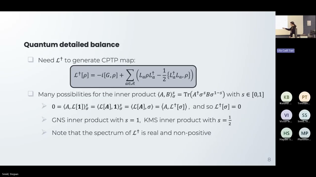 Dissipative quantum algorithms for thermal state preparation: Štěpán Smid