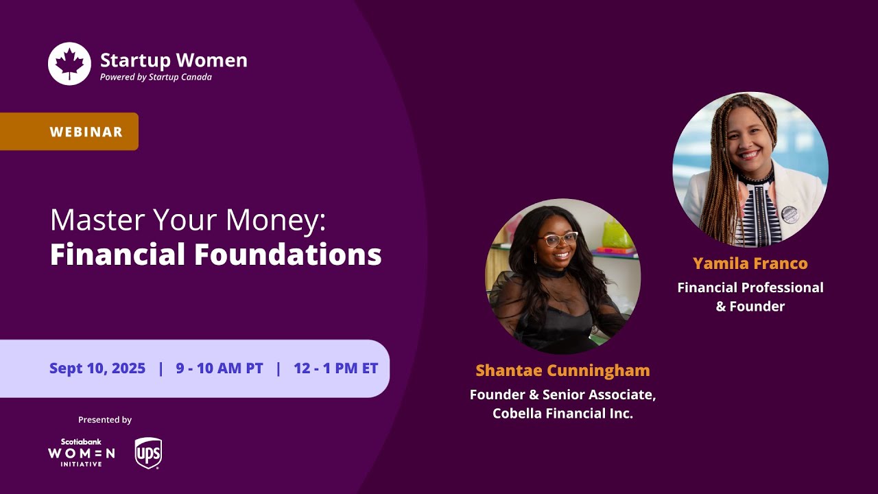 Startup Women 2025 |Master Your Money: Financial Foundations