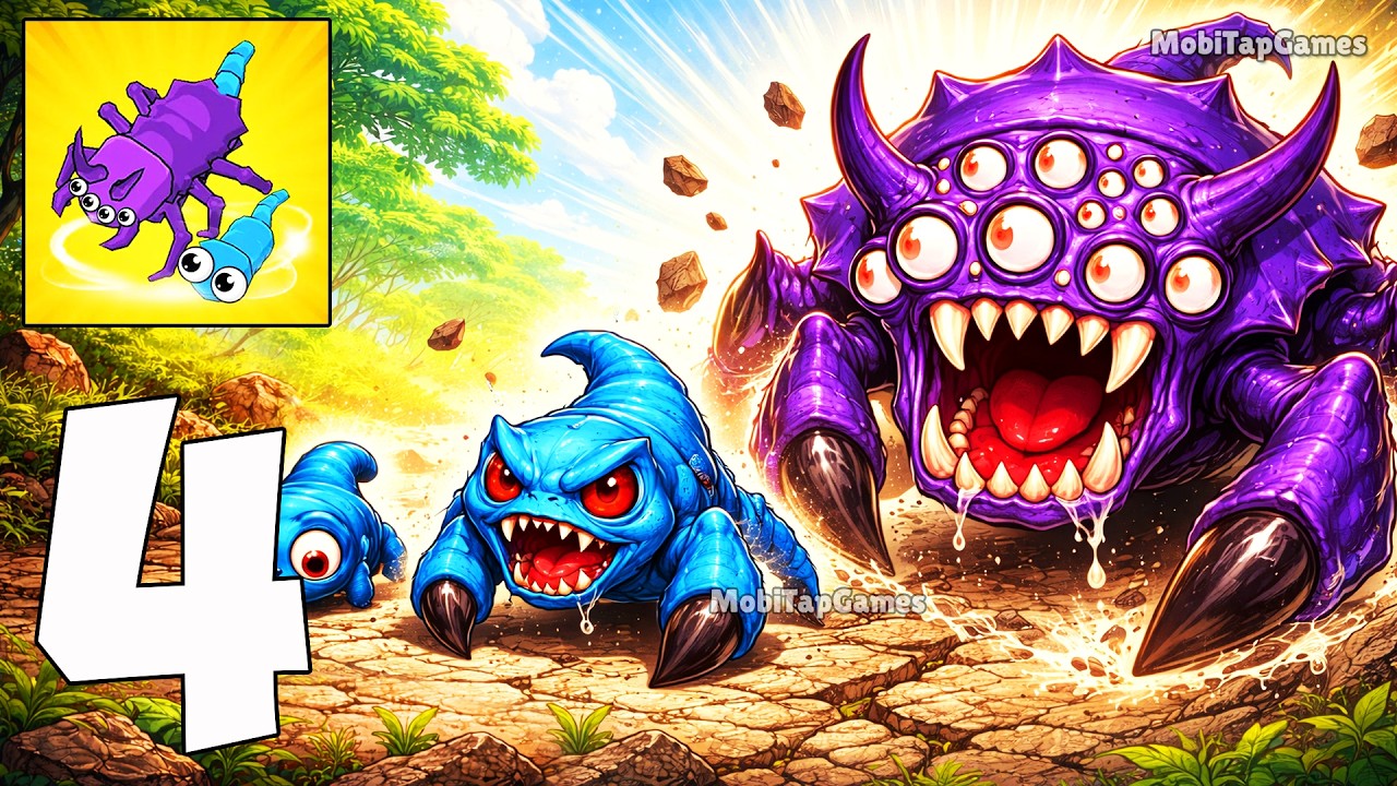 🧬 Eat to Evolve - Gameplay Walkthrough Part 4 - Grow, Eat and Evolve into Powerful Creatures