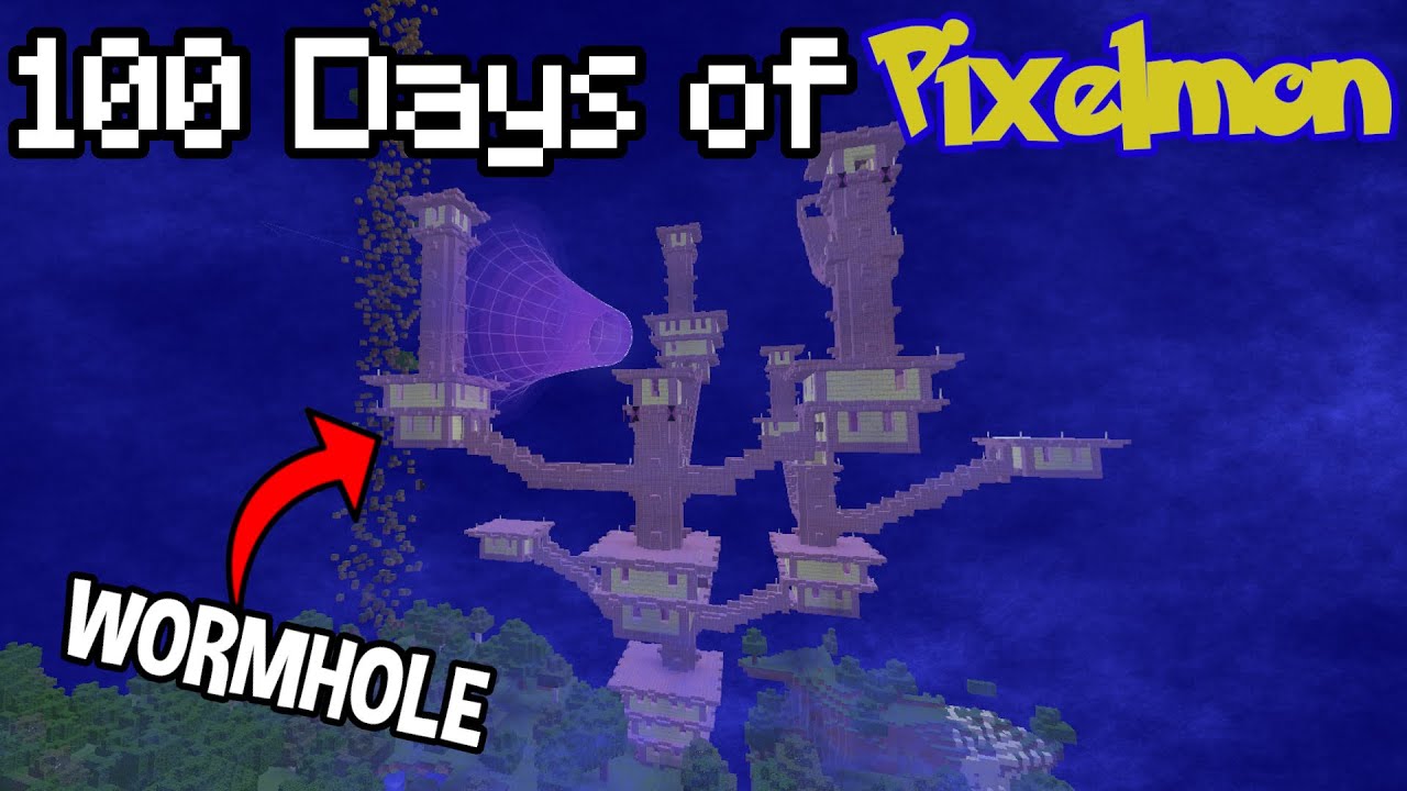 Entering the Ultra Space Dimension on the 100 Days of Minecraft Pixelmon World