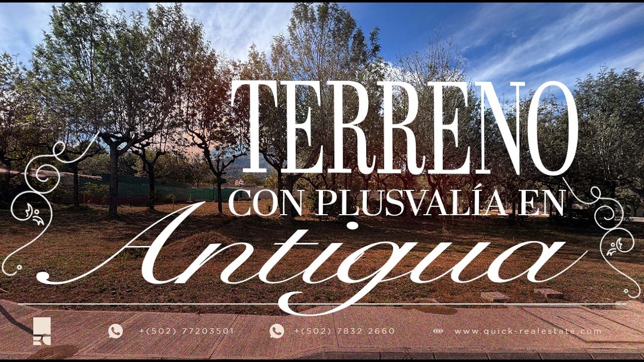 TERRENO EN VENTA  EN RESIDENCIAL LOS APÓSTOLES, A 7 MINUTOS DE ANTIGUA GUATEMALA | ID: TVF239