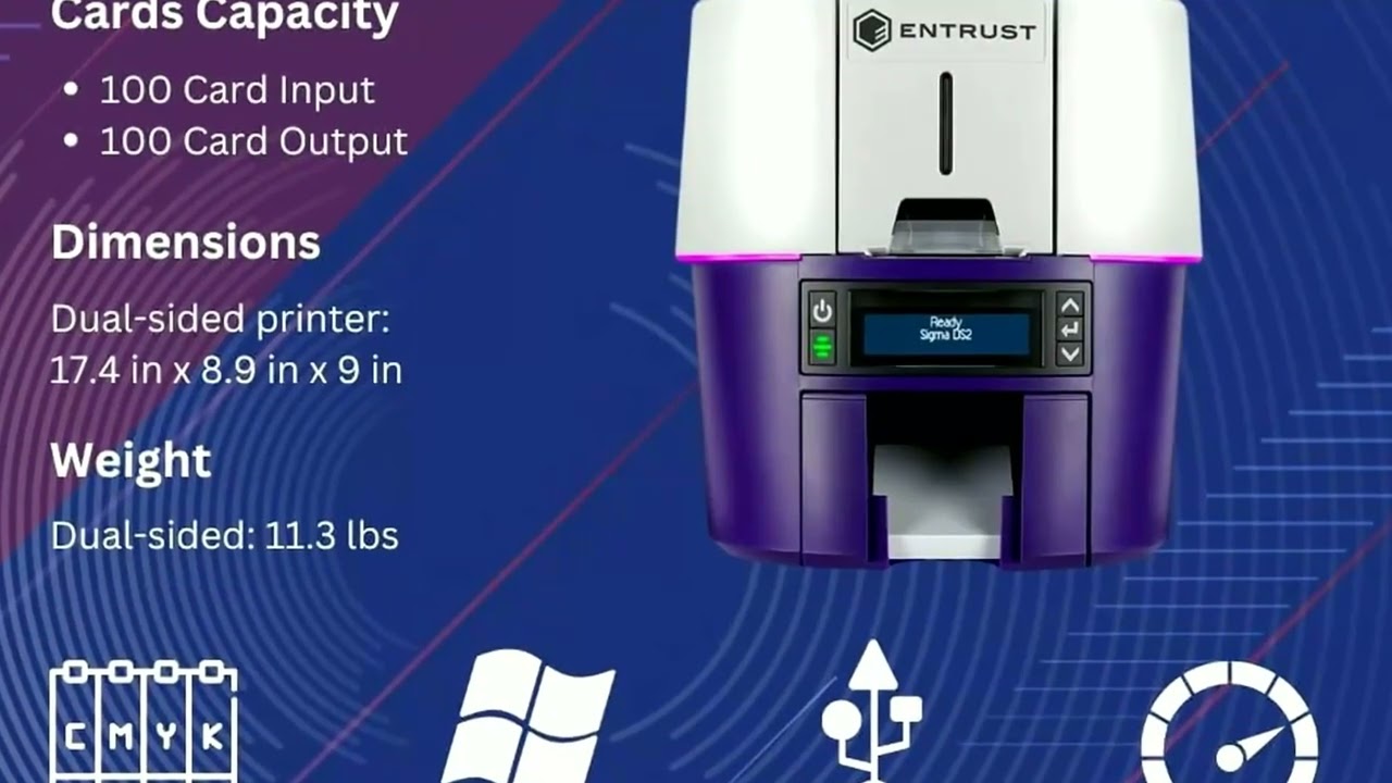 2ID Entrust Sigma DS2 Duplex Badge Printer Review | Model 525301-005