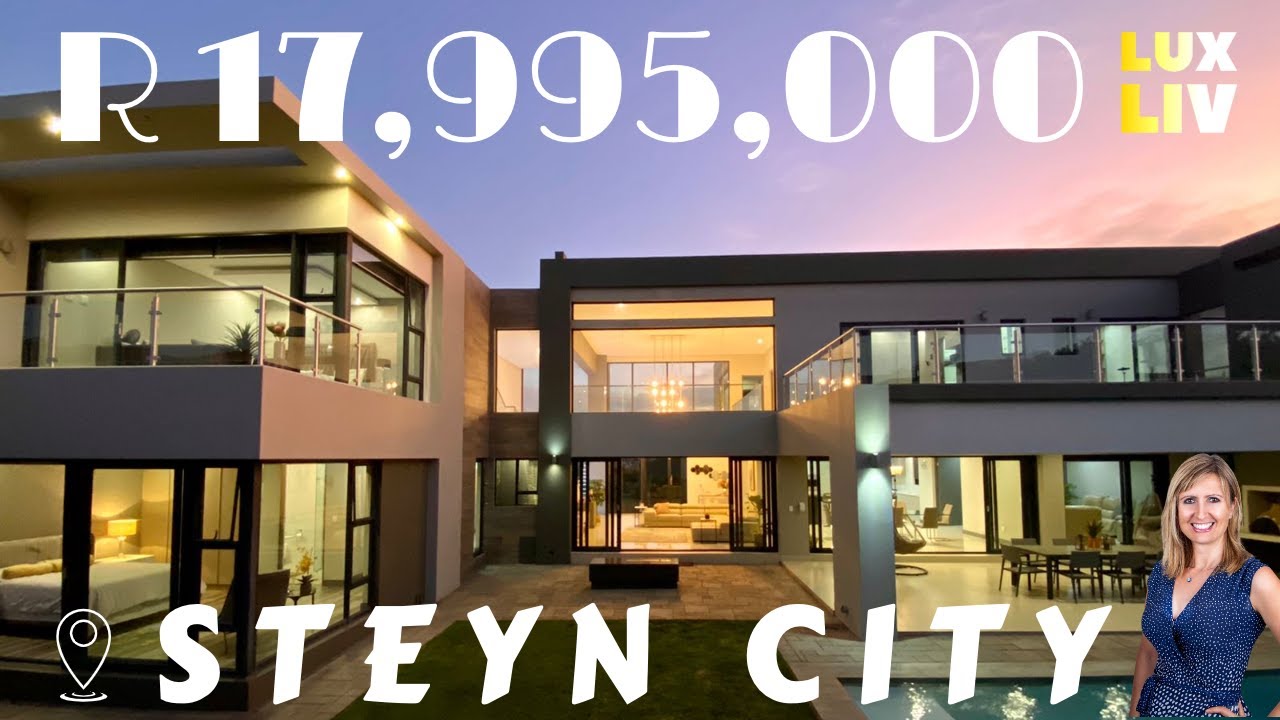 Inside a R17,995,000 ULTRA MODERN MASTERPIECE in Steyn City Luxury Home Tour