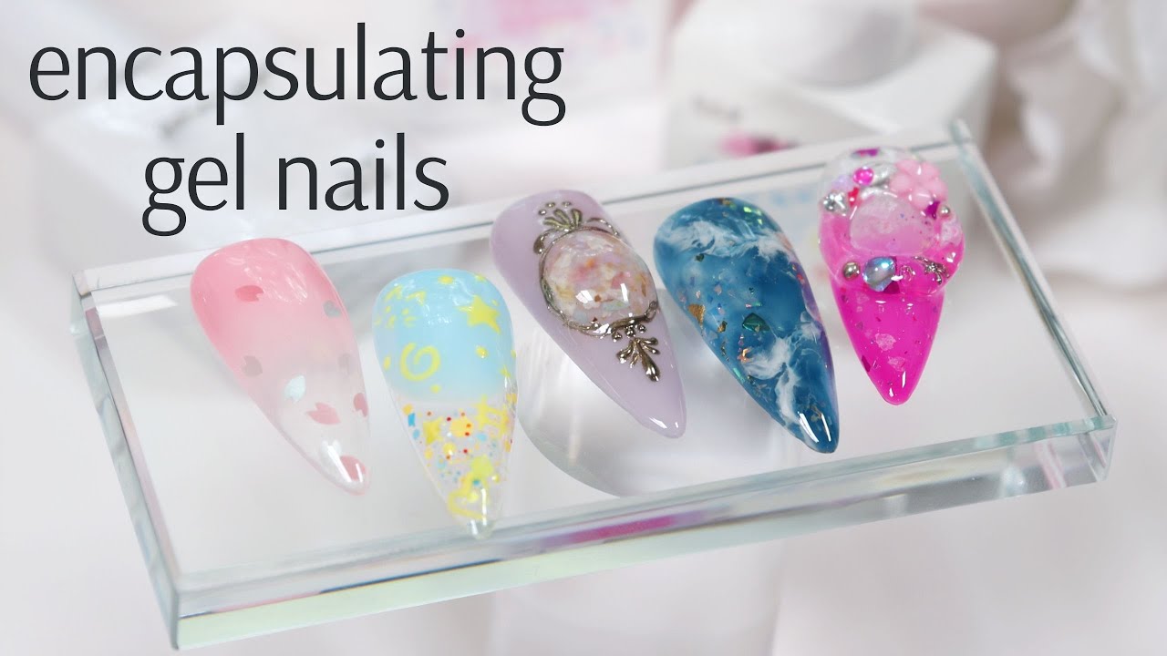 How to Encapsulate Glitters and Flakes for Gel Nails | #nailtutorial #gelnails
