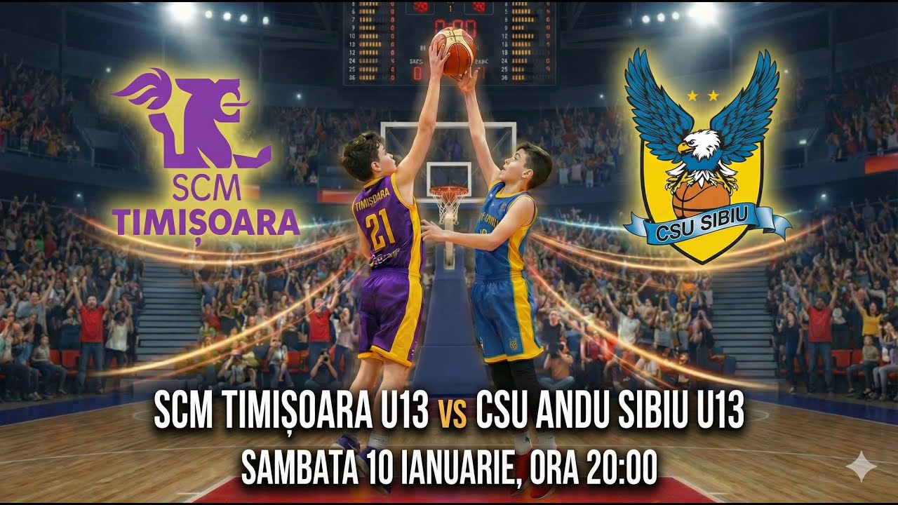 10.01.2026 LNB U13 | T3 - SCM Timisoara vs CSU Andu Sibiu