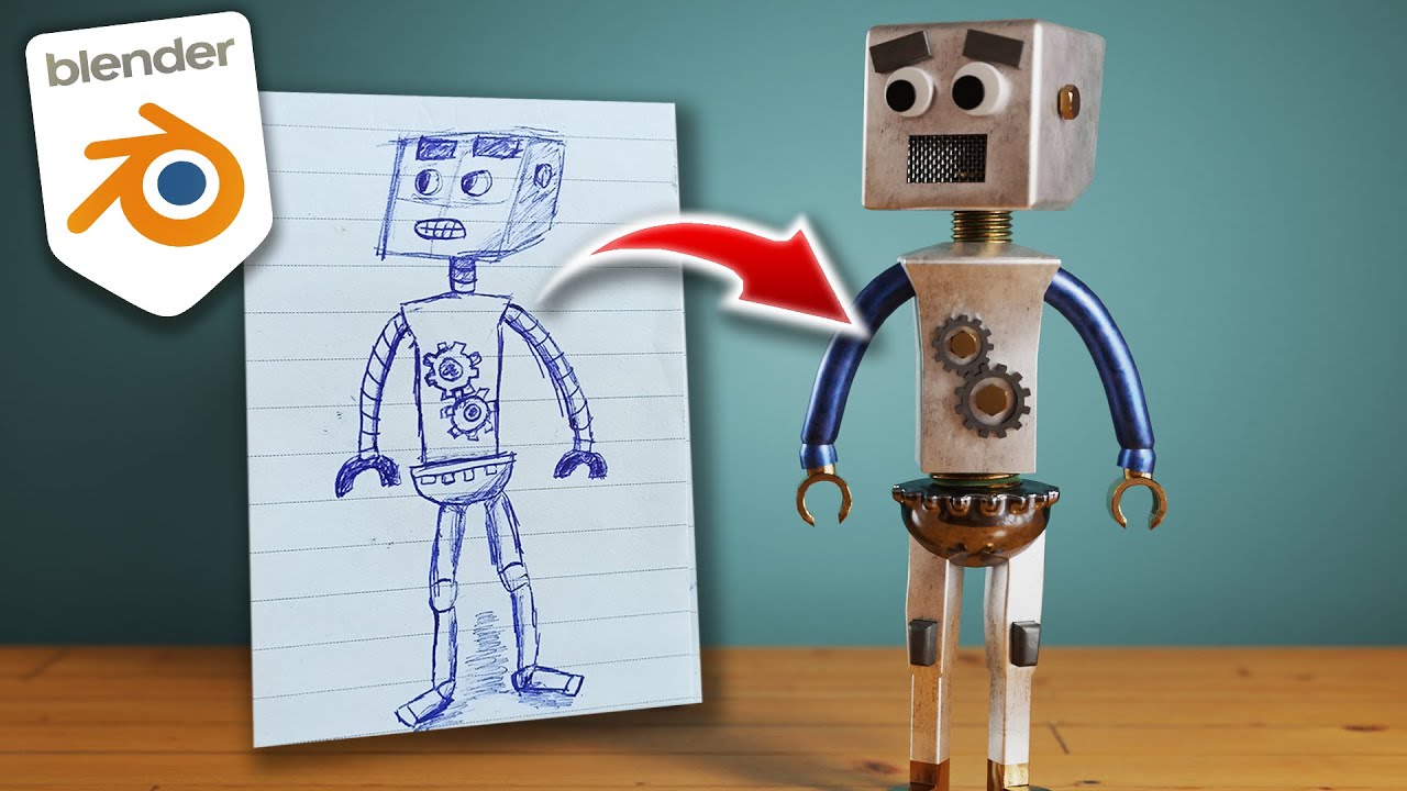 Creating Realistic 3D models from drawings in 2 minutes