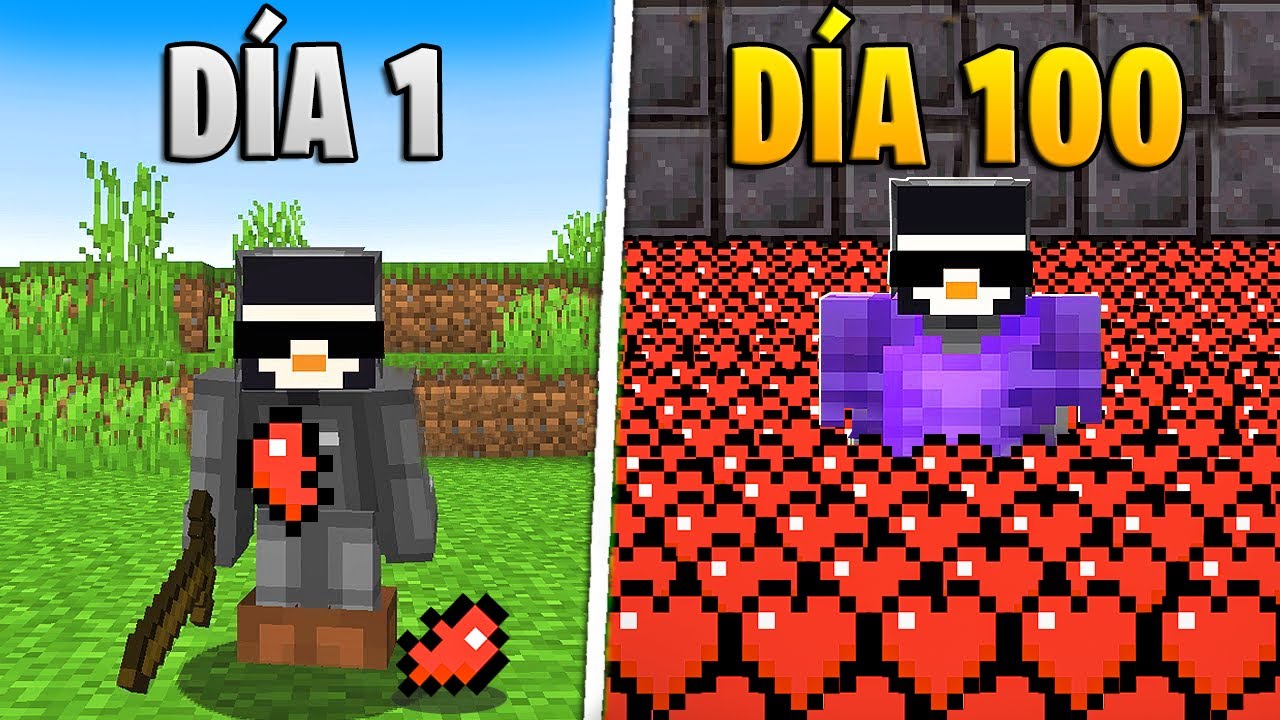 100 Días en Minecraft... Pero mi SALUD se Multiplica Cada Día | SB737 en Español