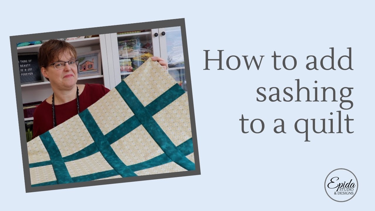 How to add sashing to a quilt