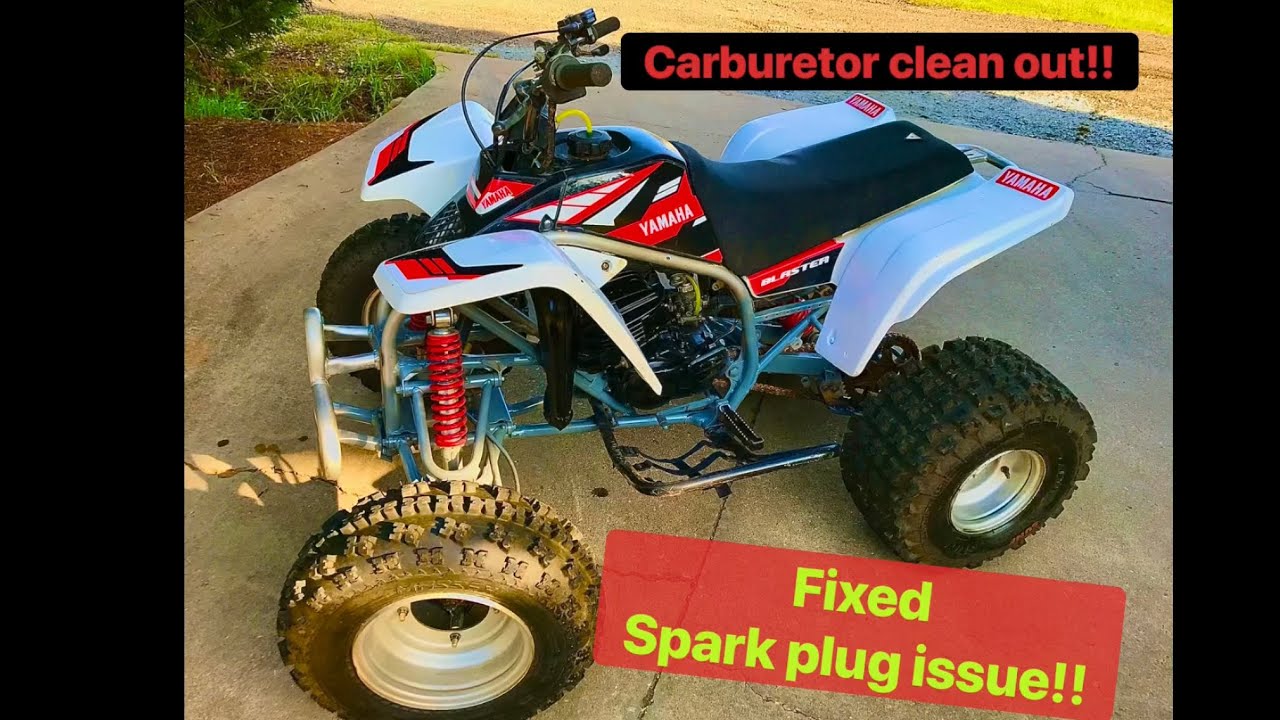 Yamaha blaster carburetor clean & adjustments/fixed some other issues yfs200 