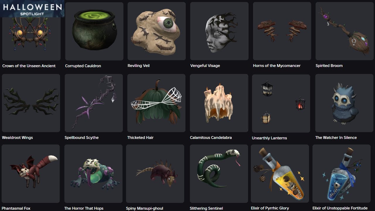 C&Oacute;MO CONSEGUIR TODOS LOS ITEMS GRATIS del EVENTO HALLOWEEN SPOTLIGHT en ROBLOX